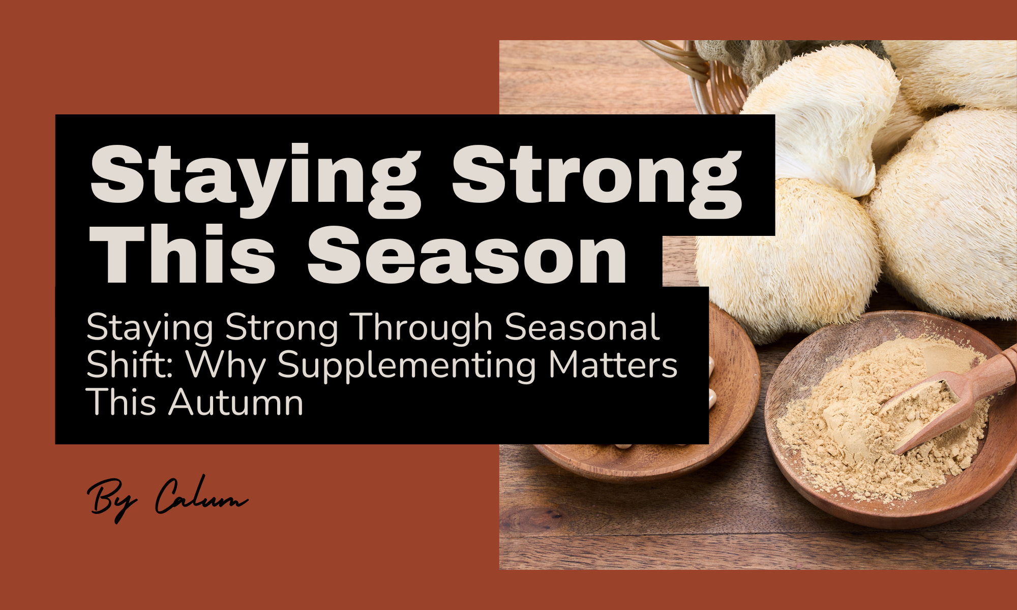 Autumn wellness supplements CBD and mushrooms for seasonal immune support