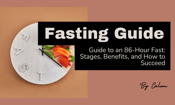 86-hour fasting timeline showing autophagy stages and fat burning benefits